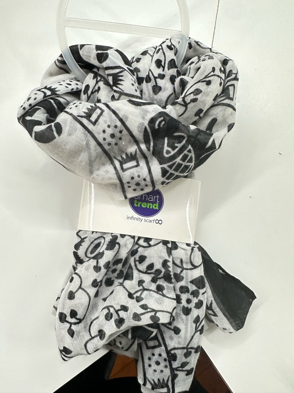 Black & White Infinity Scarf